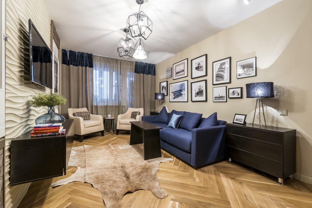 гостиная в морском стиле