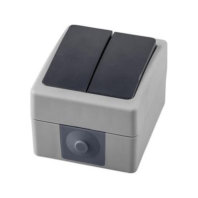 Выключатель двухклавишный Stekker Велена 32753