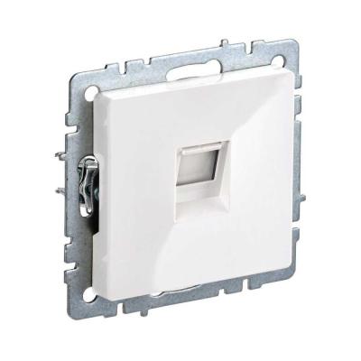 Розетка компьютерная RJ45 IEK Brite белая BR-K10-1-K01 Розетка компьютерная RJ45 IEK Brite белая BR-K10-1-K01