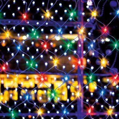 Новогодняя гирлянда Eurosvet Сеть 1,5х1,5м 100LED мульти 300-001