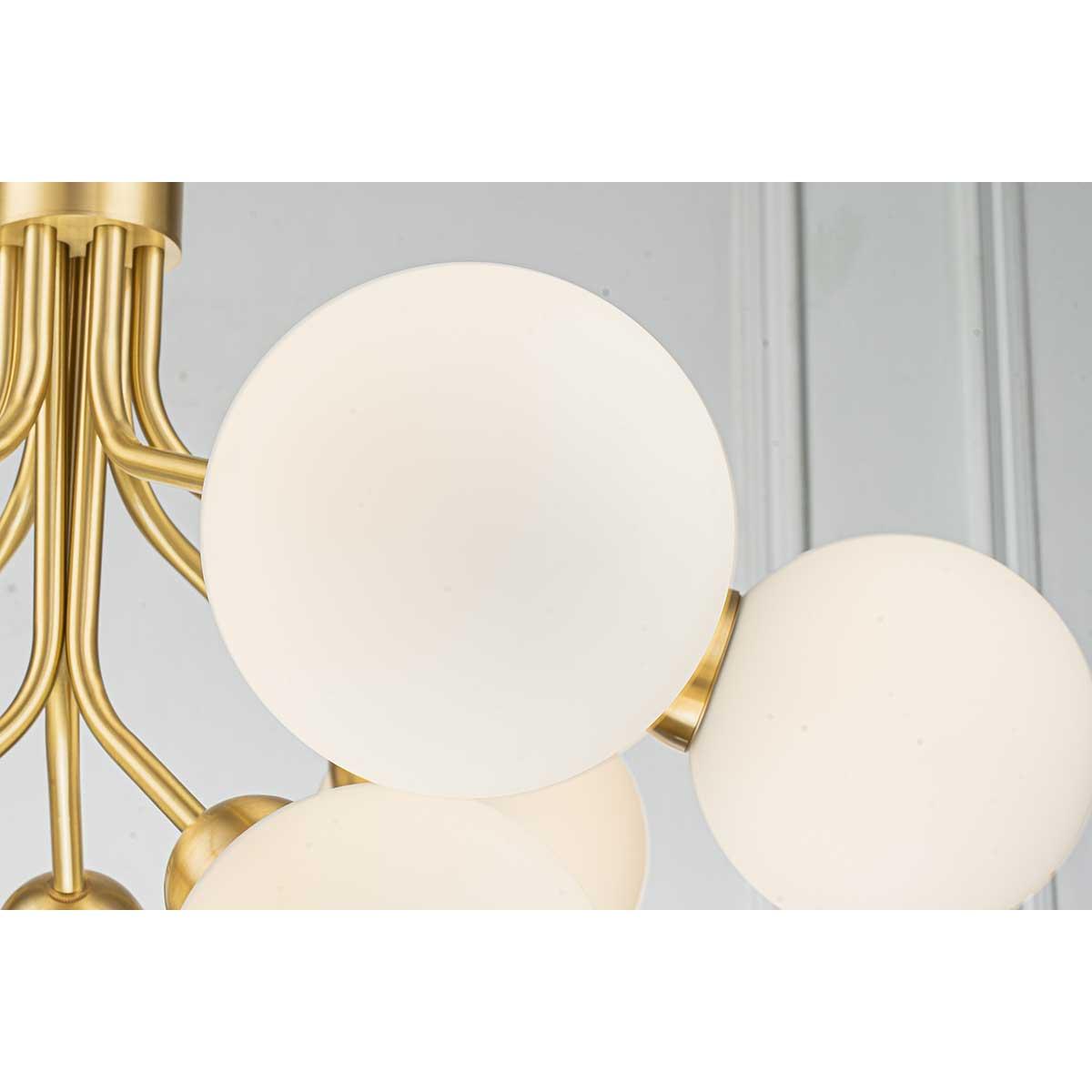 Подвесная люстра Belfast Bryson L-8130-6+3 BR GL Подвесная люстра Belfast Bryson L-8130-6+3 BR GL