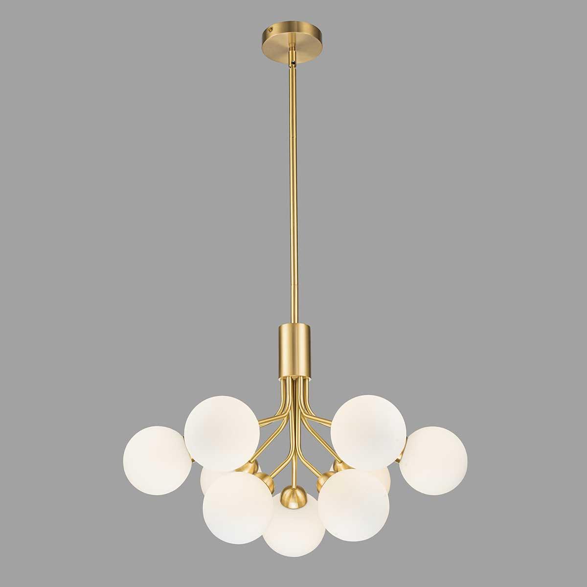 Подвесная люстра Belfast Bryson L-8130-6+3 BR GL Подвесная люстра Belfast Bryson L-8130-6+3 BR GL