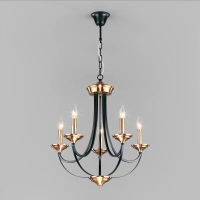Подвесная люстра в стиле лофт 60098/5 черный