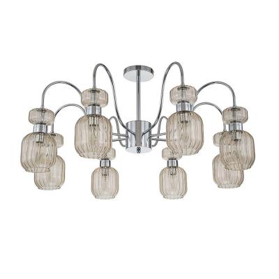 Люстра потолочная на штанге Escada Gloss 1141/8PL Chrome/Beige Люстра потолочная на штанге Escada Gloss 1141/8PL Chrome/Beige