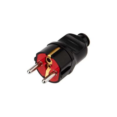 Вилка Евро прямая с з/к усиленная REXANT 18203