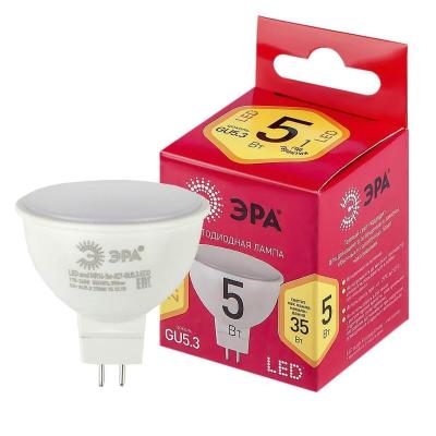 Лампа светодиодная ЭРА LED MR16-5W-827-GU5.3 R