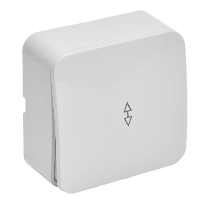 Переключатель одноклавишный Stekker София белый 49386