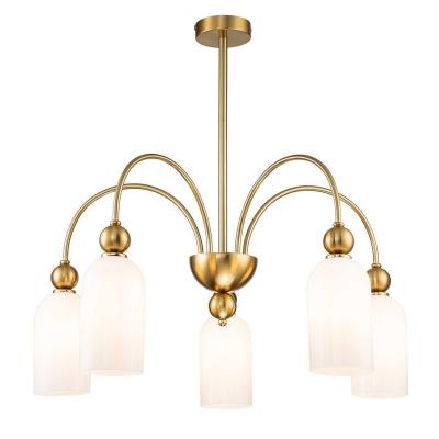 Люстра потолочная на штанге Escada ODE 686/5PL Copper