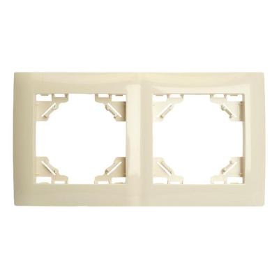 Рамка 2-постовая Stekker Эрна Элегант слоновая кость 49667 Рамка 2-постовая Stekker Эрна Элегант слоновая кость 49667