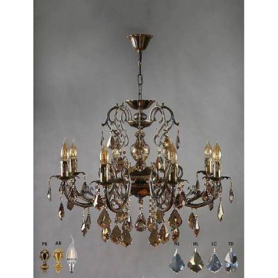 Ambiente 8888/8 PB New Leaf ALICANTE люстра подвесная хрустальная Ambiente 8888/8 PB New Leaf ALICANTE люстра подвесная хрустальная