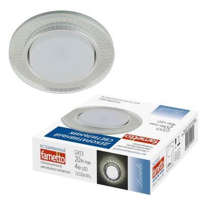 Встраиваемый светильник Fametto Luciole DLS-L155 GX53 GLASSY/CLEAR 3D Встраиваемый светильник Fametto Luciole DLS-L155 GX53 GLASSY/CLEAR 3D
