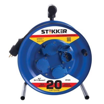 Удлинитель 4гн 20м с/з Stekker Professional 39785 Удлинитель 4гн 20м с/з Stekker Professional 39785