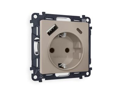 Комплект механизма розетки Ambrella Volt MA MA370010