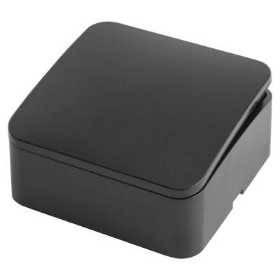 Переключатель одноклавишный Stekker София черный 49387