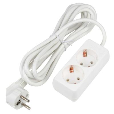 Удлинитель 2гн 3м с/з Uniel Ultra S-GCU2-3 White