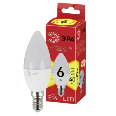 Лампа светодиодная ЭРА LED B35-6W-827-E14 R