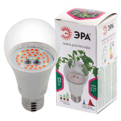 Лампа светодиодная для растений ЭРА Profi green light Fito-12W-RB-E27 Лампа светодиодная для растений ЭРА Profi green light Fito-12W-RB-E27