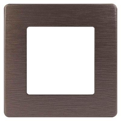 Рамка 1-постовая ЭРА 12 сатин бронза 12-5101-13 Рамка 1-постовая ЭРА 12 сатин бронза 12-5101-13