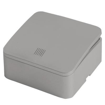 Выключатель одноклавишный с подсветкой Stekker София серебро 49296