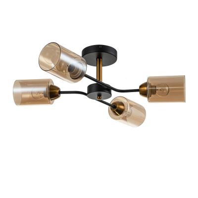 Люстра потолочная на штанге Escada Vertigo 1131/4P Black/Gold