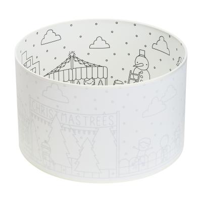 Абажур для торшера 40 см с рисунком «Рождество» RAZSVET RZ-4040-1-R14