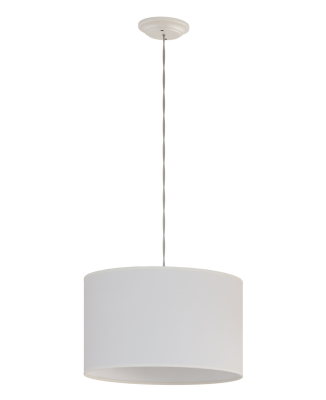 Подвесной светильник на 1 лампу 40 см кипенно-белый Razsvet RZ-P1-4040-3-01