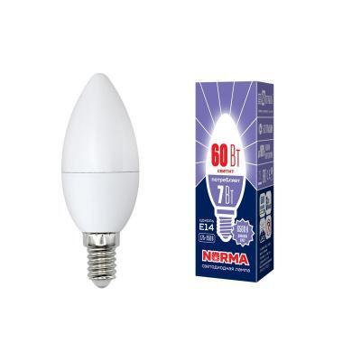 Лампа светодиодная (UL-00003794) E14 7W 6500K матовая LED-C37-7W/DW/E14/FR/NR Лампа светодиодная (UL-00003794) E14 7W 6500K матовая LED-C37-7W/DW/E14/FR/NR