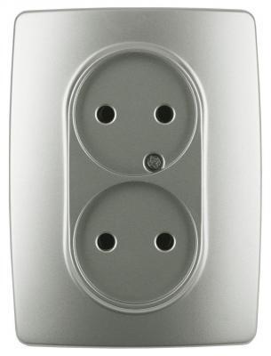 Розетка ЭРА 12 2x2P 16A 250V 12-2107-15 Б0031247