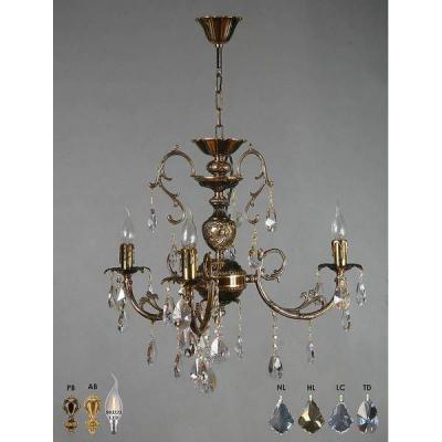 Ambiente 8888/3 PB Honey Leaf ALICANTE люстра подвесная хрустальная