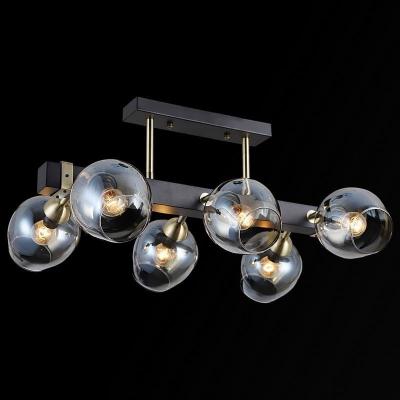 Потолочная люстра на штанге Illumico IL9736-6CSQ-79 BK AB Потолочная люстра на штанге Illumico IL9736-6CSQ-79 BK AB