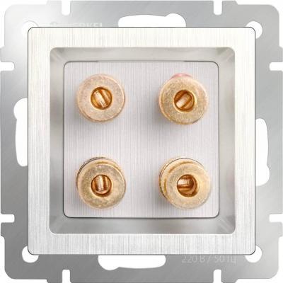 Акустическая розетка х4 перламутровый рифленый WL13-AUDIOx4 4690389124273 Акустическая розетка х4 перламутровый рифленый WL13-AUDIOx4 4690389124273