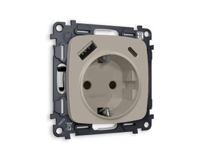 Комплект механизма розетки Ambrella Volt MO MO370010