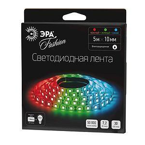 Светодиодная влагозащищенная лента ЭРА 7,2W/m 30LED/m 5050SMD RGB 5M LS5050-30LED-IP65-RGB-5m