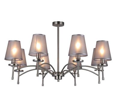 Люстра потолочная на штанге Escada Faith 694/8PL Nickel