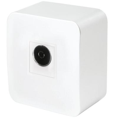 ТВ-розетка Stekker София белый 49299