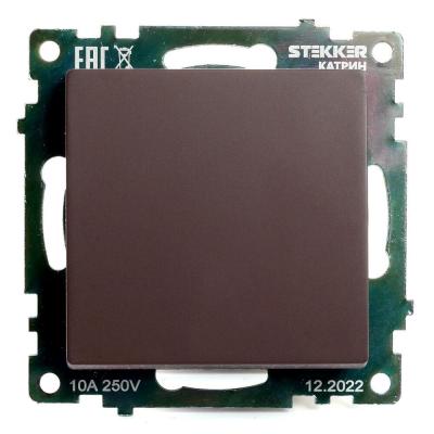 Переключатель одноклавишный Stekker Катрин 49018