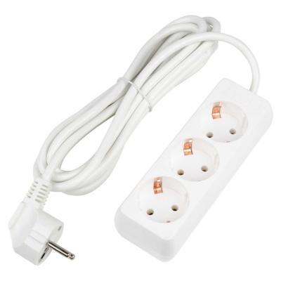 Удлинитель 3гн 3м с/з Uniel Ultra S-GCU3-3 White