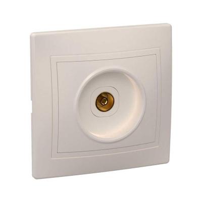 (10 шт.) ТВ-розетка IEK Kvarta кремовая EAK10-K33-DM