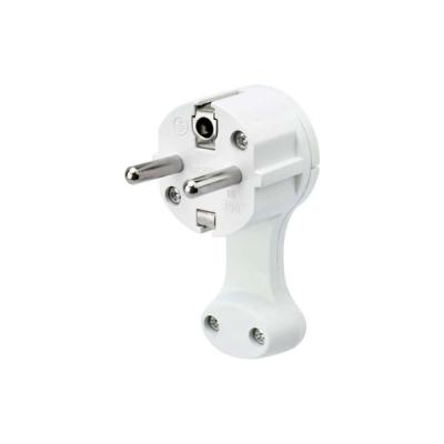 Вилка Евро угловая с з/к плоская за шкаф REXANT 16-0734