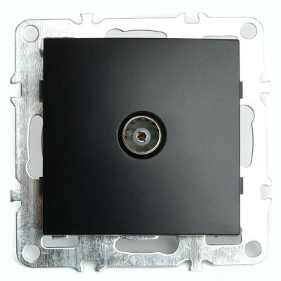 ТВ-розетка Stekker Эрна черный 49152