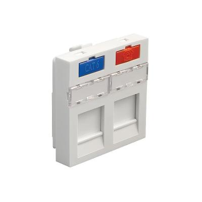 Лицевая панель информационной розетки 2 модуля LK Studio LK45 87002