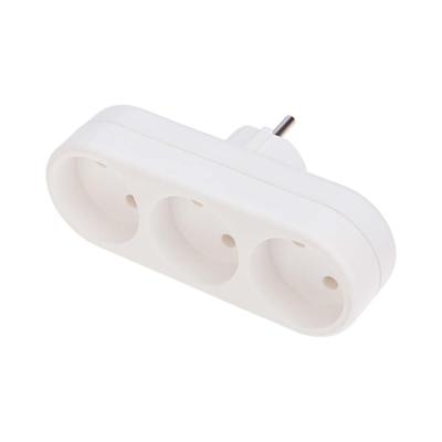 Тройник электрический линейный 10А б/з вертикальный REXANT 11-1078