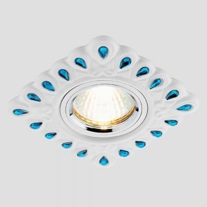 Ambrella D5550 W/GR точечный встраиваемый светильник