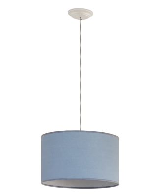 Подвесной светильник на 1 лампу 40 см серо-голубой Razsvet RZ-P1-4040-3-53