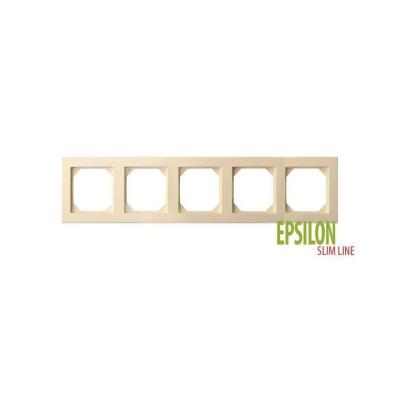 Рамка 5-постовая Liregus Epsilon бежевый 28-0885 Рамка 5-постовая Liregus Epsilon бежевый 28-0885