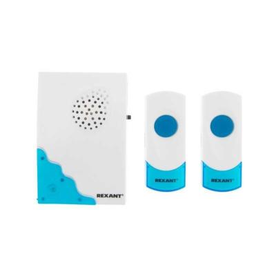 Беспроводной дверной звонок с двумя кнопками вызова 32 мелодии REXANT 73-0040