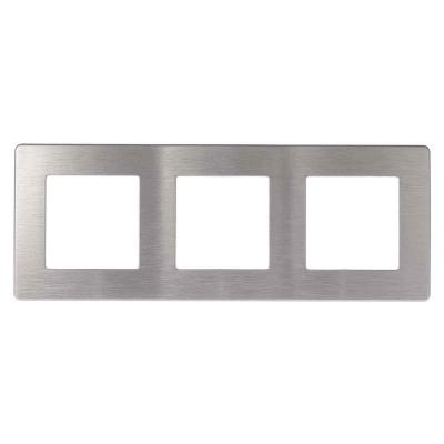 Рамка 3-постовая ЭРА 12 сатин алюминий 12-5103-03