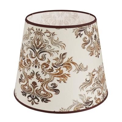 Абажур для настольной лампы 28 см E27 золотистый узор Razsvet RZ-2028-1-15
