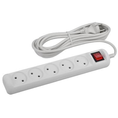 Удлинитель 5гн 3м б/з ЭРА U U-5s-3m-2x1