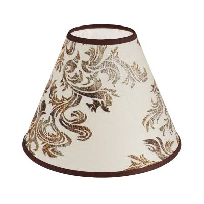 Абажур для бра и люстры 20 см E14 золотистый узор Razsvet RZ-0821-1-15